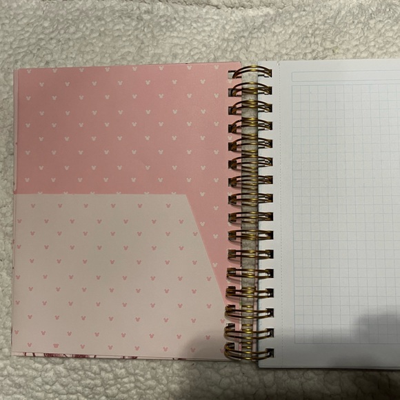 Disney MickeyMinnieMouse Grid Spiral Notebook Hardcover NEW+Disney Post It Notes - Picture 7 of 16